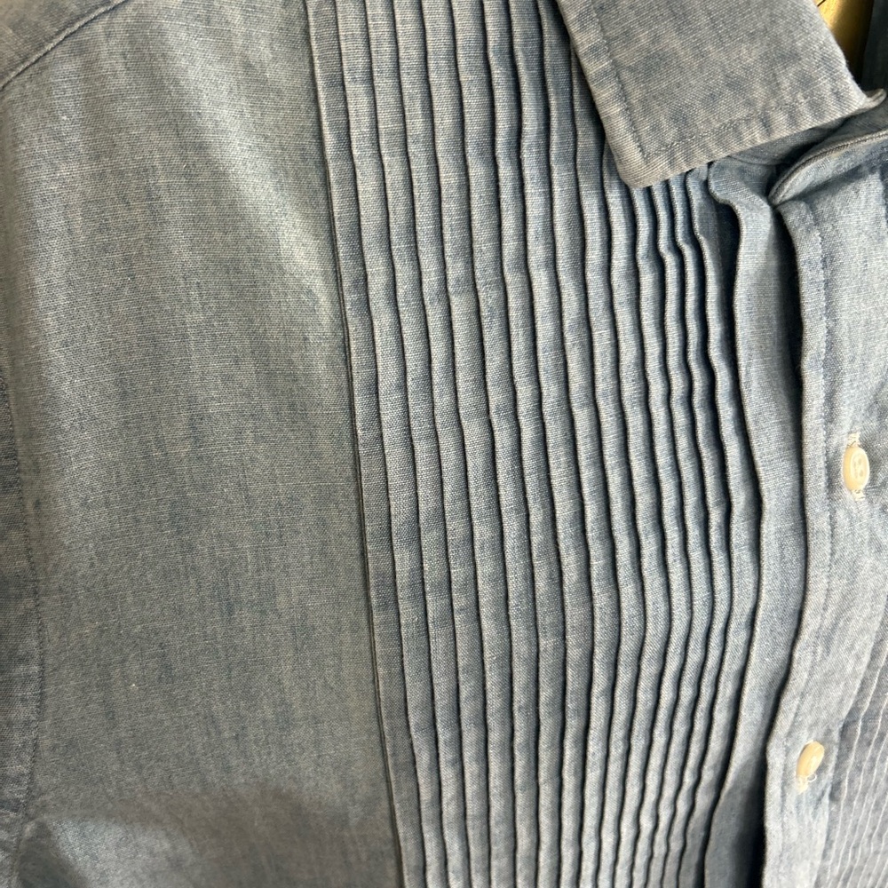 Ralph Lauren Chambray Tuxedo Shirt
